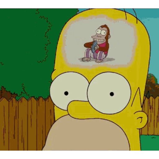 Homer monkey gif